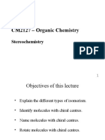 CM2127 - Organic Chemistry: Stereochemistry