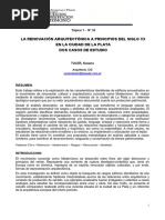 La Renovación Arquitectónica A Principios Del Siglo XX en La Ciudad de La Plata Dos Casos de Estudio