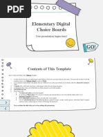 Elementary Digital Choice Boards by Slidesgo