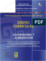 Diseño Curricular Gastronomia y Alimentacion