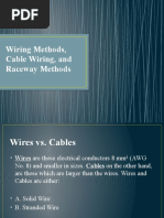 Wiring Methods, Cable Wiring, and Raceway Methods