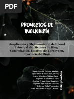 Escalonado de Proyectos - Ampliación y Mejoramiento Del Canal Principal Del Sistema de Riego Constelación, Distrito de Yuracyacu, Provincia de Rioja