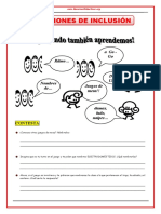 Relaciones de Inclusión para Primero de Secundaria