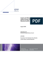 Costs and Benefits of Electric Utility Energy Efficiency in Massachusetts