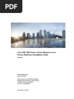 Cisco ME 1200 Series Carrier Ethernet Access Devices Hardware Installation Guide