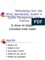 The 5S Methodology Sort, Set, Shine, Standardize, Sustain in Quality Management. Lean Training