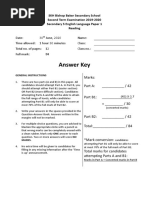 S5 T2 Reading Exam KEY