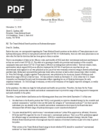 Letter From Senator Hall To Texas Medical Board