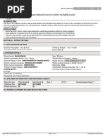 Icmr Specimen Referral Form For Covid-19 (Sars-Cov2) : (If Yes, Attach Prescription If No, Test Cannot Be Conducted)