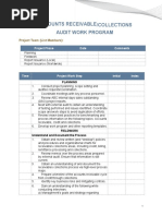 Accounts Receivables Collections Work Program