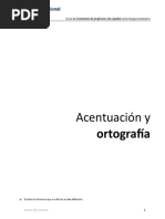 Acentuacion Ortografia