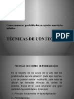 Tecnicas de Conteo y Teoremas de Probabilidades