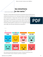 Affiche Sur Les Émotions - Comment Je Me Sens