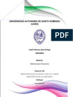 Tema Administracion de Las Cuentas y Efector Por Cobrar y Administracion de Inventarios