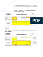 Guidelines To Use Loading Informatio - CIVIL Spread Sheet.