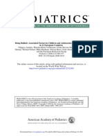 In 11 European Countries Being Bullied: Associated Factors in Children and Adolescents 8 To 18 Years Old