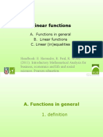 Linear Functions Slides