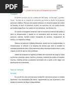 Transporte y Tipos de Transporte PDF