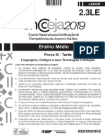 Ensino Médio - Linguagens, Códigos e Suas Tecnologias (Ledor) - Aplicação Regular PDF