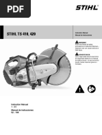 STIHL TS 410 420 Instruction Manual PDF