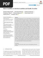 Role of Acidifiers in Livestock Nutrition and Health: A Review