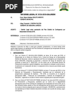 Informe #135-Opinion Legal Sobre Aprobacion de Plan de Contigencia