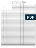 Sir Syed University of Engineering and Technology Provisional List of Registered Students (Fall 2020) BS in Electrical Engineering (Batch 2017)