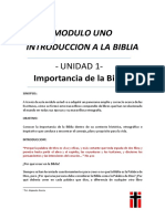 M1 - U1 Importancia de La Biblia PDF