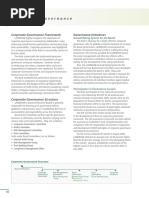 Corporate Governance Framework Governance Initiatives