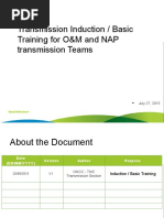 Transmission Induction / Basic Training For O&M and NAP Transmission Teams