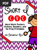 Word Work Posters, Stations, Readers, and No Prep Printables