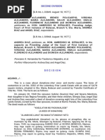 Petitioners vs. vs. Respondents: Second Division