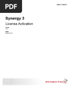 Synergy 3 License Activation