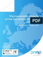 Macroeconomic Impacts of The Low Carbon Transition in Belgium (2016)