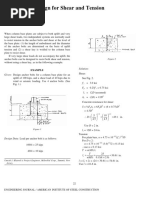 Anchor Bolt Design For Shear and Tension