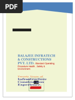 Balajee Infratech & Constructions Pvt. LTD.: Infrastructure Construction Experience