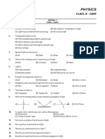 Physics: Class X - Cbse