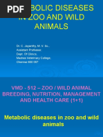 Metabolic Diseases in Zoo and Wild Animals