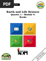 Earth and Life Science: Quarter 1 - Module 4: Rocks