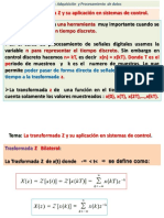 Aplicacio - N de La Transformada Z en Control