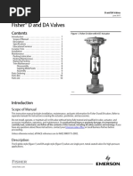 Fisher D and DA Valves: Scope of Manual