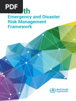 Emergency and Disaster Risk Management Framework: Health