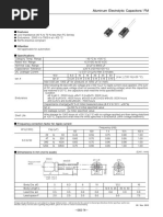 Aluminum Electrolytic Capacitors/ FM Radial Lead Type: Features