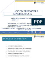 Proyección Financiera - Manuelita S.A.