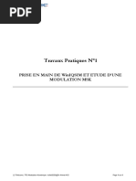 TP1 Prise en Main de WinIQSIM & Etude D'une Modulation MSK-ENASTIC2020 PDF