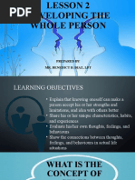 Lesson 2 Developing The Whole Person