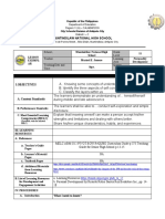 Muntindilaw National High School: School Grade Level: Teacher: Learning Area Teaching Date and Time: Quarter