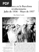 Flamenco en La Barcelona Revolucionaria Julio de 1936 - Mayo de 1937