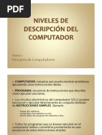 Niveles de Descripcion Del Computador T1