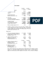 Requirement 1 This Year Last Year: Case 3 (Comprehensive Ratio Analysis)